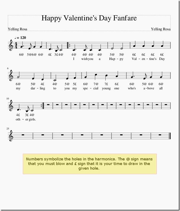 Happy Valentines Fanfare by Yelling Rosa
