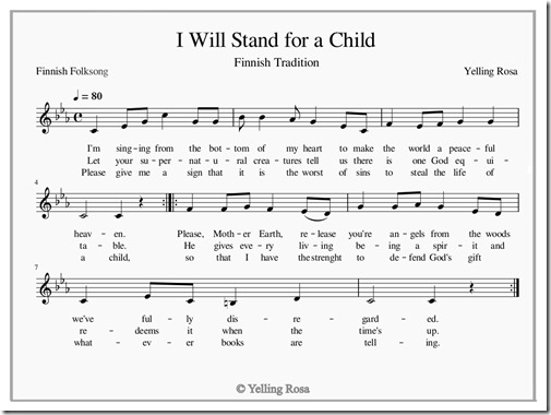 2023-11-17 I Will Stand for a Child © Yelling Rosa 2023
